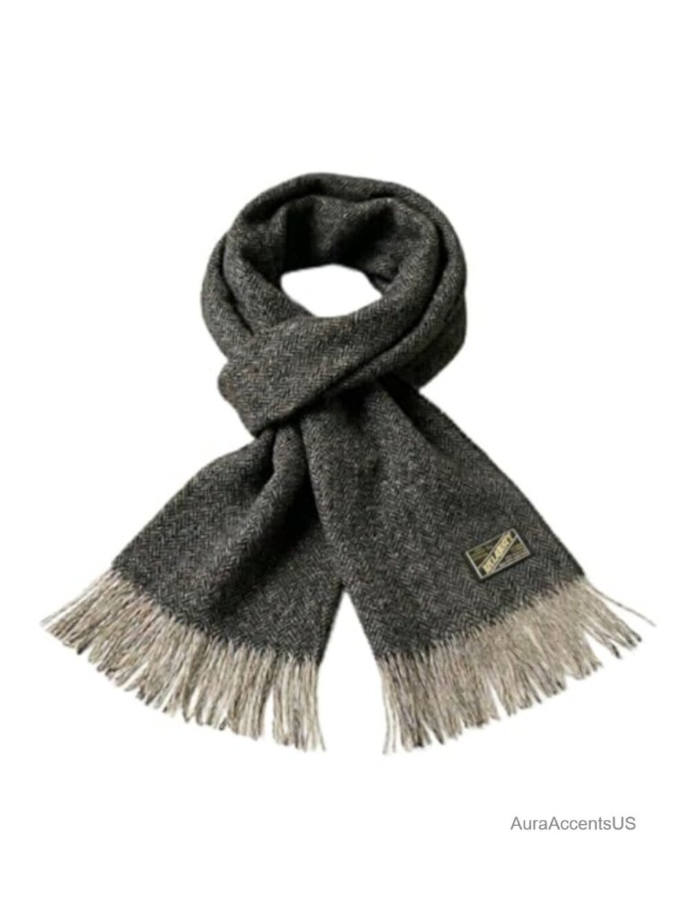 Irish Wool Herringbone Fringed Killarney Scarf Made in Ireland